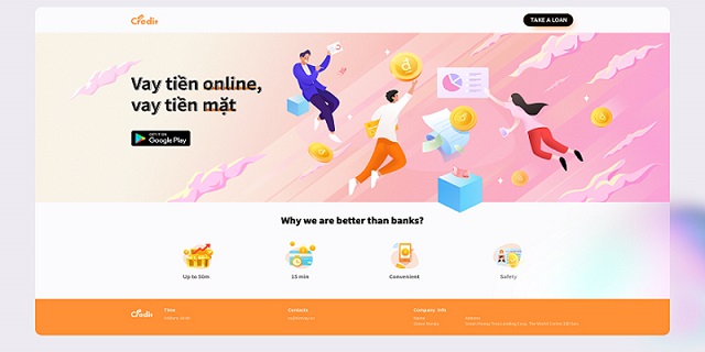 Thực hiện đăng ký vay tiền tại Inscredit