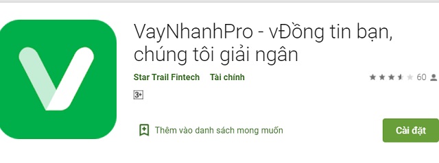 Tải ngay ứng dụng Vay nhanh pro